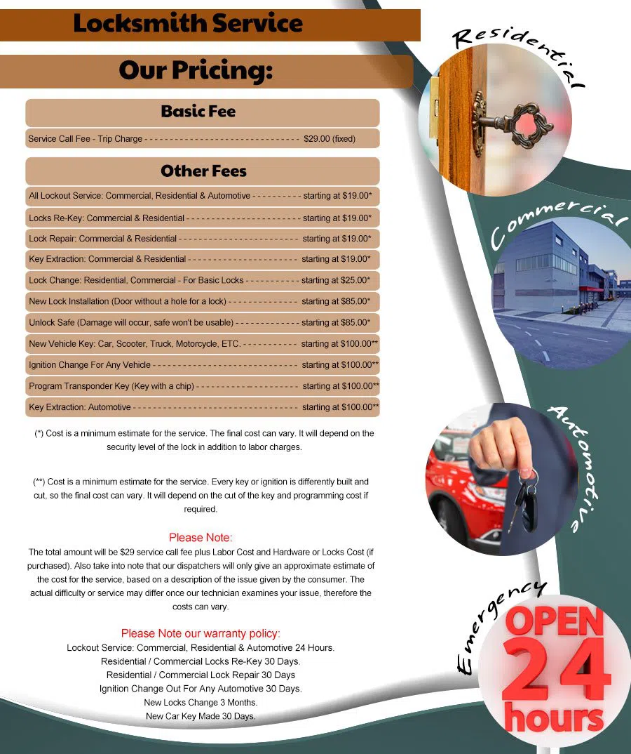 Steger Locksmith Store Steger, IL 708-629-3221 - pricing